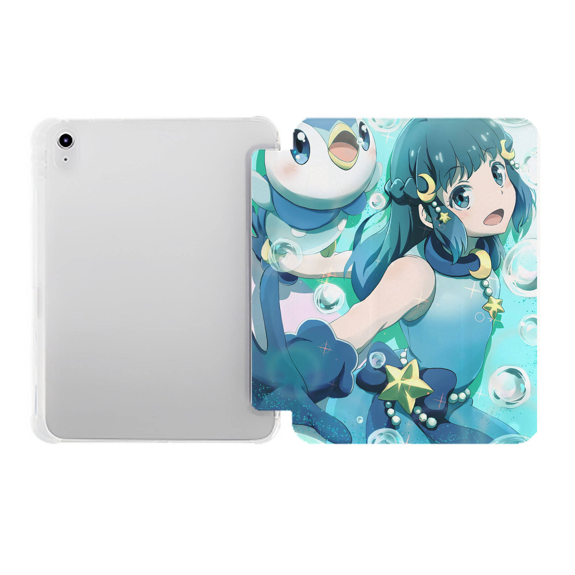 （画像用） ポケットモンスター Pokémon IPad ケース ペン収納付き 三つ折りスタンド PUレザー×シリコン 対応機種9.5/10.5/10.9インチ